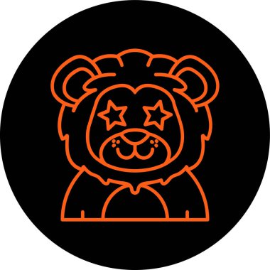 Ayı simgesi vektör illüstrasyonu