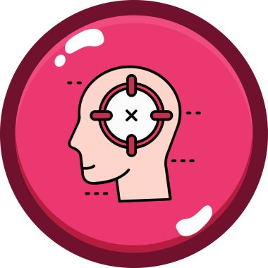 İnsan beyni. Web simgesi