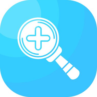 Büyütme cam simgesi vektör illüstrasyonu