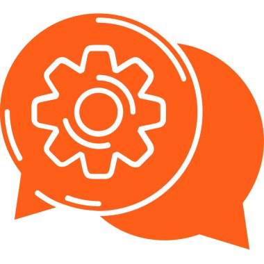 Konuş. Web simgesi basit illüstrasyon