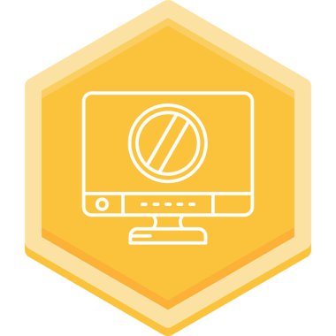 Bilgisayar simgesinin vektör illüstrasyonu