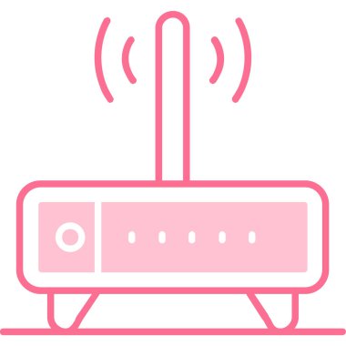 router simgesi vektör illüstrasyonu