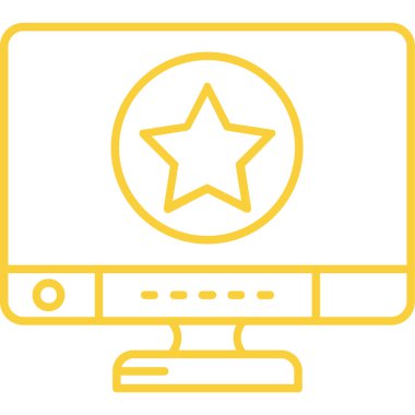 bilgisayar ekranı simgesi, basit biçim