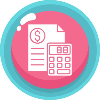 Banka. Web simgesi basit illüstrasyon