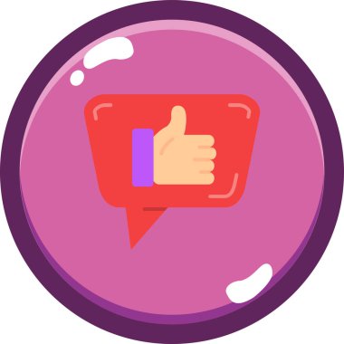 başparmak aşağı simge, vektör illüstrasyon