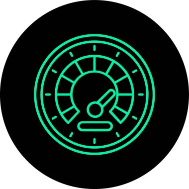 vektör hız ölçer ico vektör illüstrasyonu