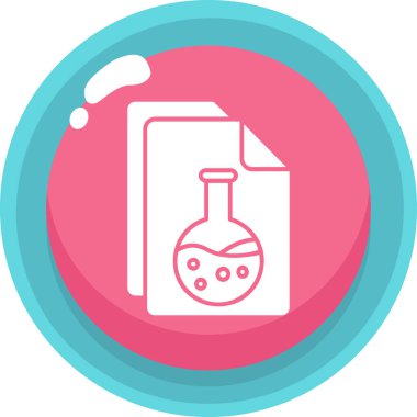 Kimya ikonu. düz dizayn. vektör illüstrasyonu