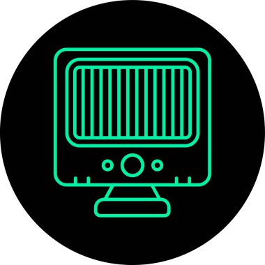 Benzersiz ısıtıcı vektör simgesi