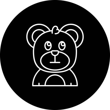 Oyuncak ayı ikonu vektör çizimi