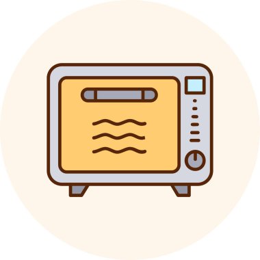 Fırın simge vektör çizim