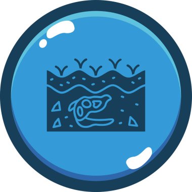 Çemberdeki bir çiftlik simgesinin vektör çizimi