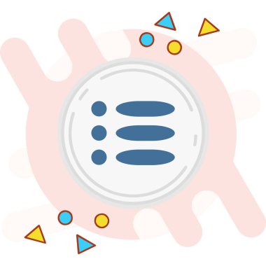 bakteri virüs simgesi, vektör illüstrasyonu