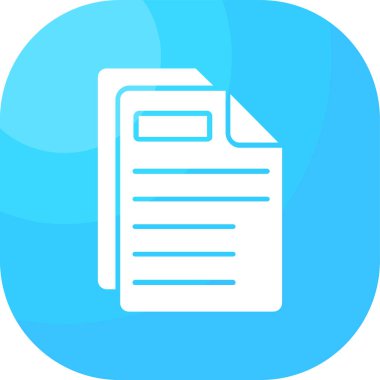 Web ve mobil uygulaması tasarım, belge logo kavramı için beyaz arka plan üzerinde izole belge simge vektör