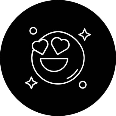 Bir aşk simgesinin vektör illüstrasyonu