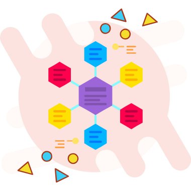 bakteri simgesi, vektör tasarımı