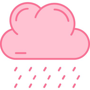 Bulut. Web simgesi basit illüstrasyon