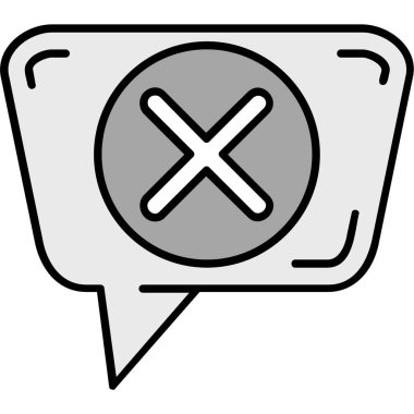 konuşma kabarcığı vektör çizimi