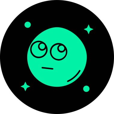 vector illustration of alien icon