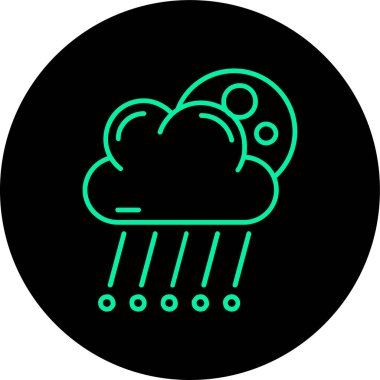 Bulut simgesi vektör illüstrasyonu