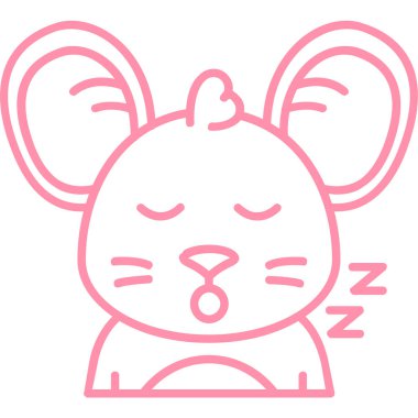 Uyuyan panda çizgi filminin vektör çizimi