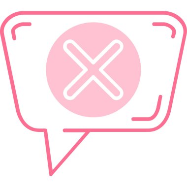 Bir sohbet simgesinin vektör illüstrasyonu