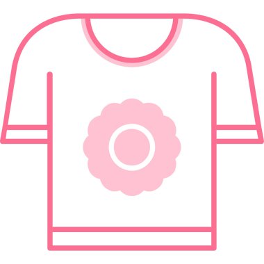 Tek bir izole çiçeğin vektör illüstrasyonu