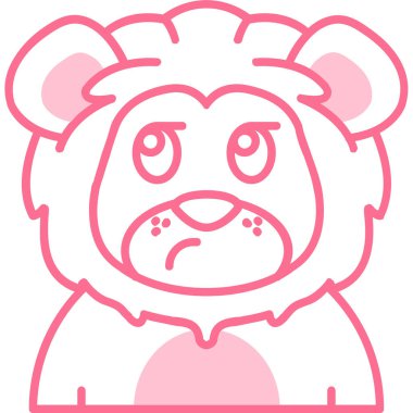 kızgın düz renk biçimi vektör çizimi