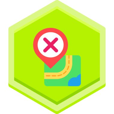 Harita gezinme konumu simgesi düz biçimli