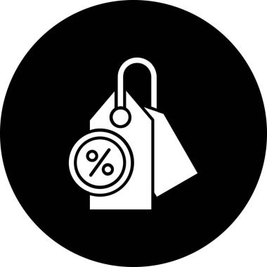 İndirim etiketi simgesi sağlam stil