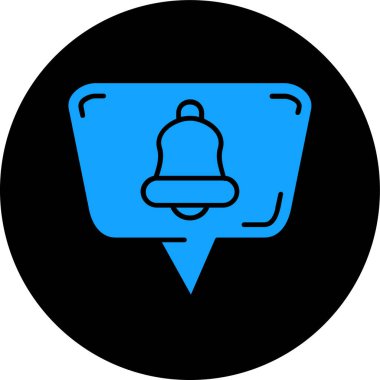 Çan simgesi vektör illüstrasyonu