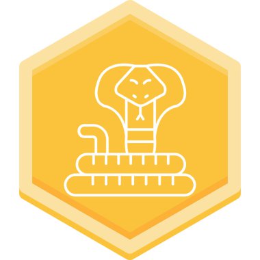 Bir yılanın vektör çizimi