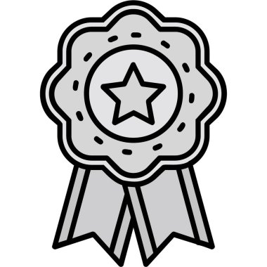 Rozet simge vektör çizim