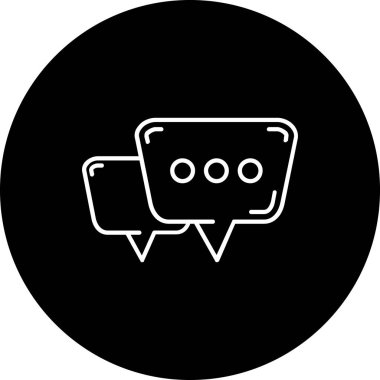 konuşma kabarcığı vektör çizimi