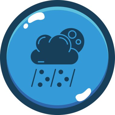 Bulut simgesinin vektör illüstrasyonu