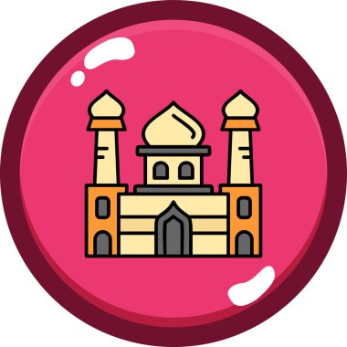 Cami simgesi. Düz tasarım