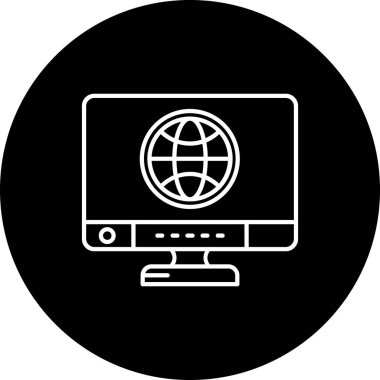 seo modern simgesinin vektör illüstrasyonu