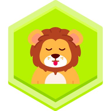 aslan hayvan vektör simgesi