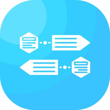 Veri paylaşım simgesi, vektör illüstrasyonu