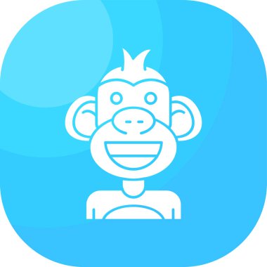 Hayvan maymunu simgesi - taslak biçimi