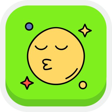 Ay vektör simgesi modern basit vektör çizimi