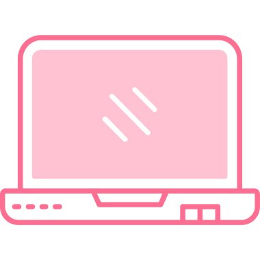 Bilgisayar. Web simgesi basit illüstrasyon