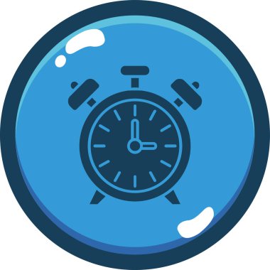 Saat. Web simgesi basit illüstrasyon