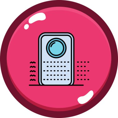 Modern bir simgenin vektör illüstrasyonu