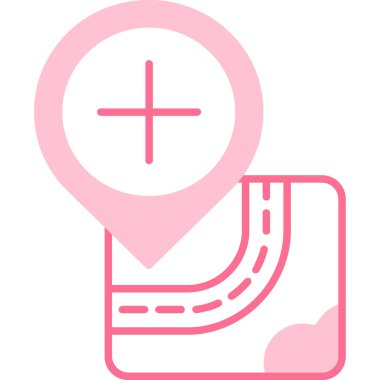 konum. Web simgesi basit illüstrasyon