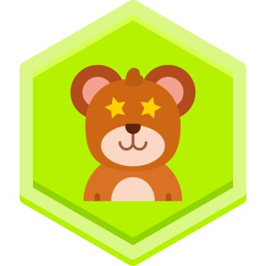 Hayvan simgesi, vektör çizimi beyaz arkaplanda izole edildi