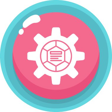 Ayarlar. Web simgesi vektör illüstrasyonu