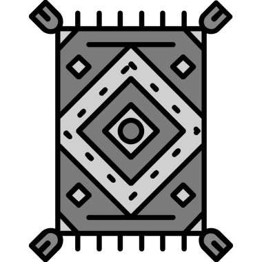 Beyaz arkaplan vektör illüstrasyonunda izole edilmiş ana hatlı Amerikan futbol simgesi