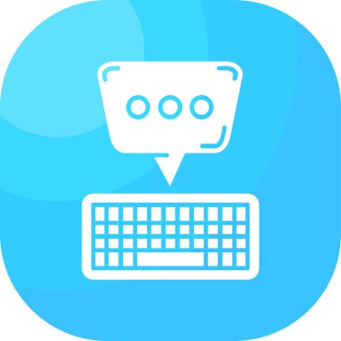 Sohbet simgesi, vektör çizimi