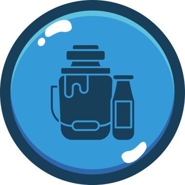 Şişe. Web simgesi basit illüstrasyon