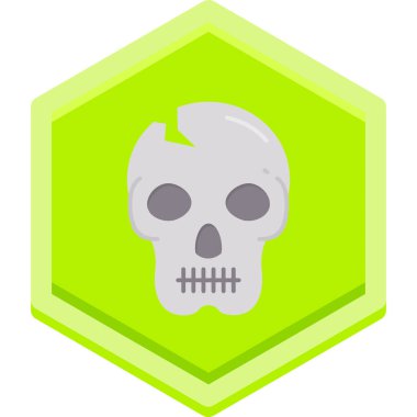 Kurukafa simgesi vektör illüstrasyonu